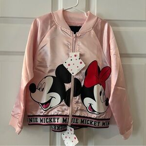 Disney 2 piece Set, Mickey & Minnie Faces, Jacket with Leggings, Size S